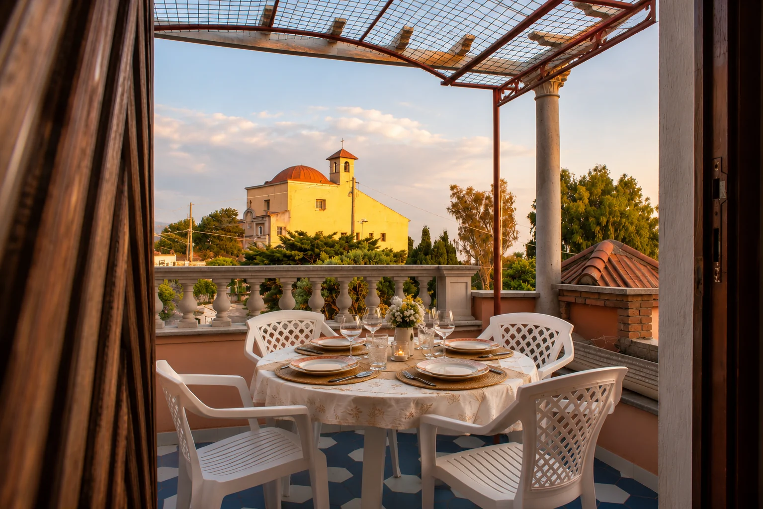 Anxur terrazza al tramonto