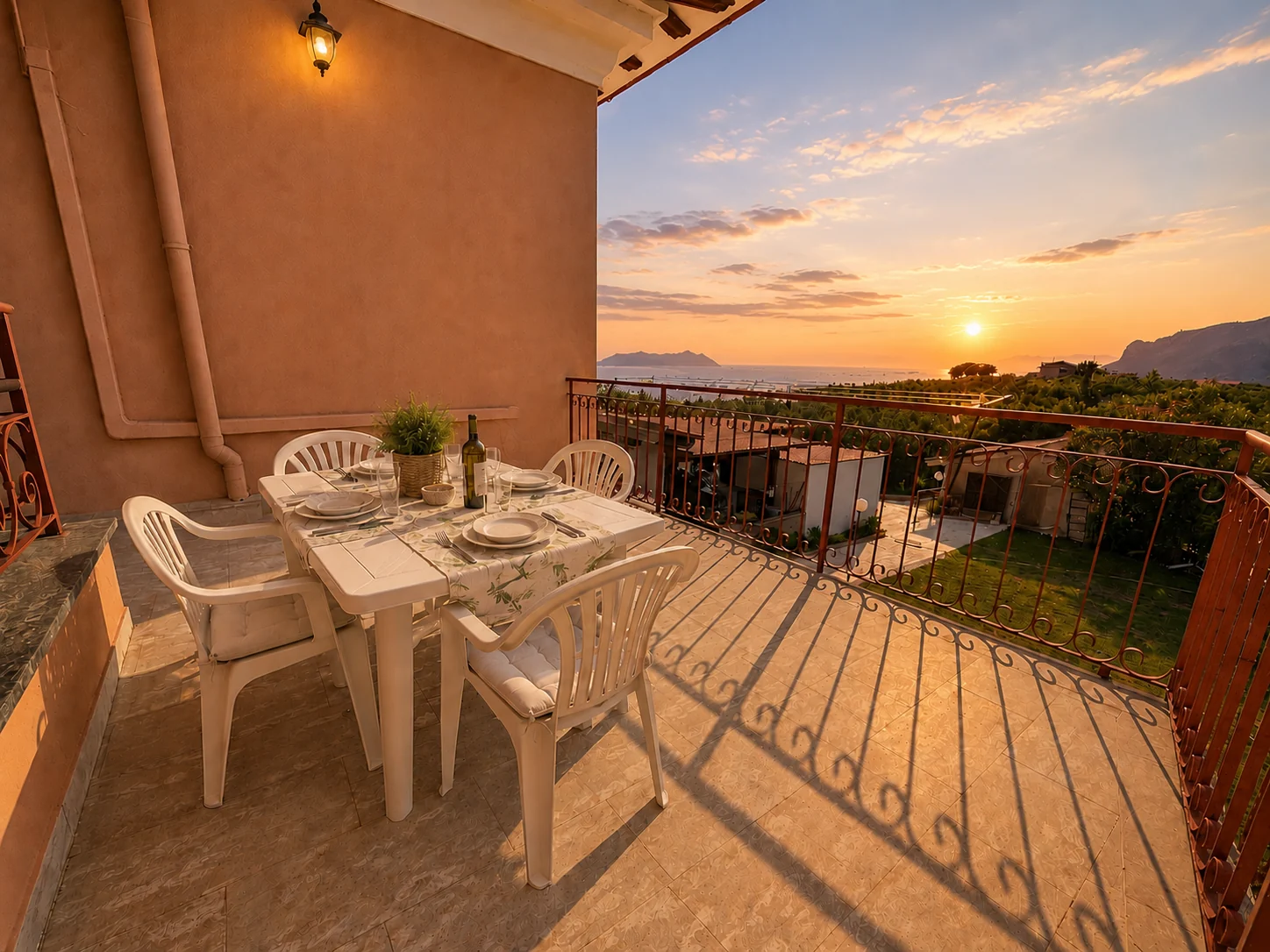 Circeo terrazza al tramonto