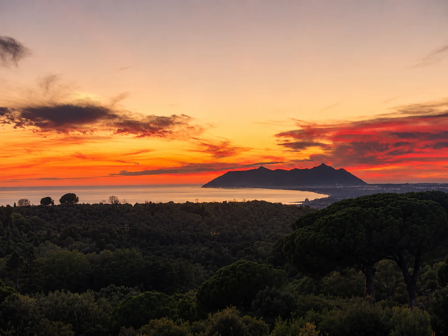 Tramonto sul Circeo